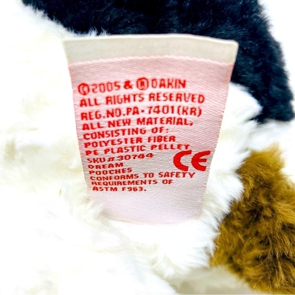 Dakin Fox Terrier Swirl Fur Plush 16” - Picture 7 of 8